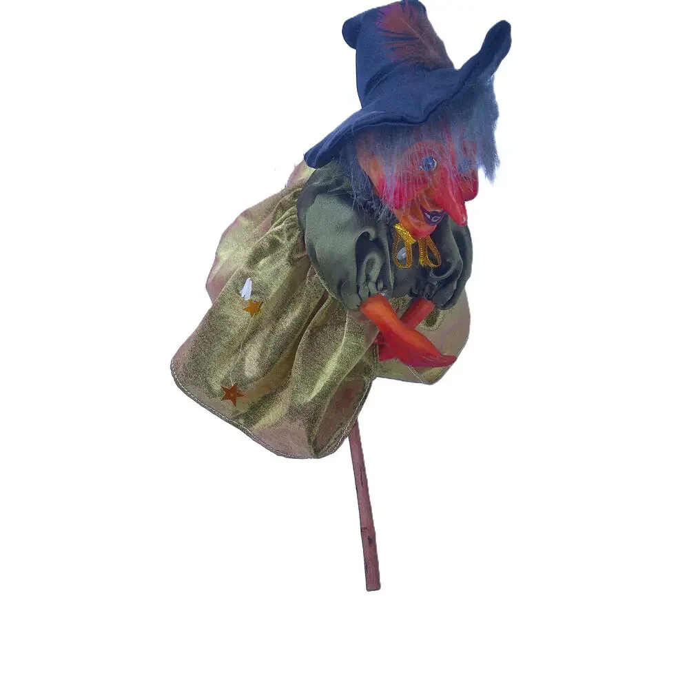Vintage Kasma Hanging Halloween Kitchen Witch Flying Doll